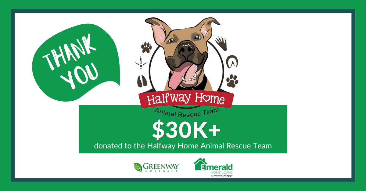 2021 Emerald Home Loans Animal Fundraiser for the Halfway Home Animal Rescue Team 